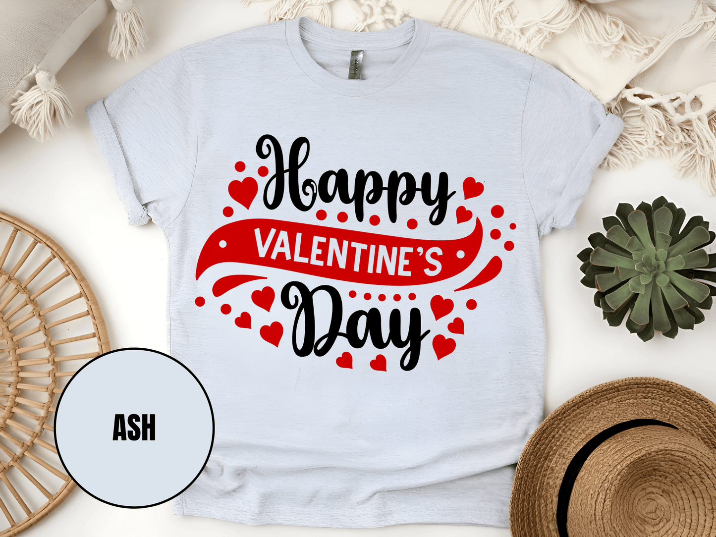 "Happy Valentine's day" T-Shirt, (Gildan 5000) VD003