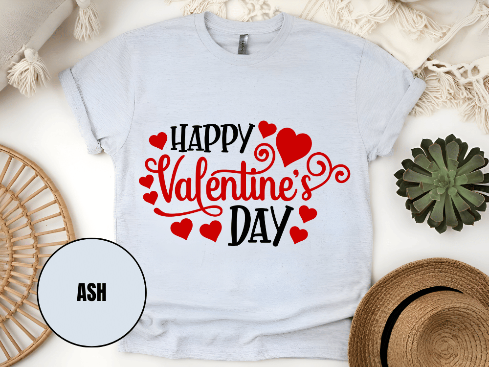 "Happy Valentine's day" T-Shirt, (Gildan 5000) VD007
