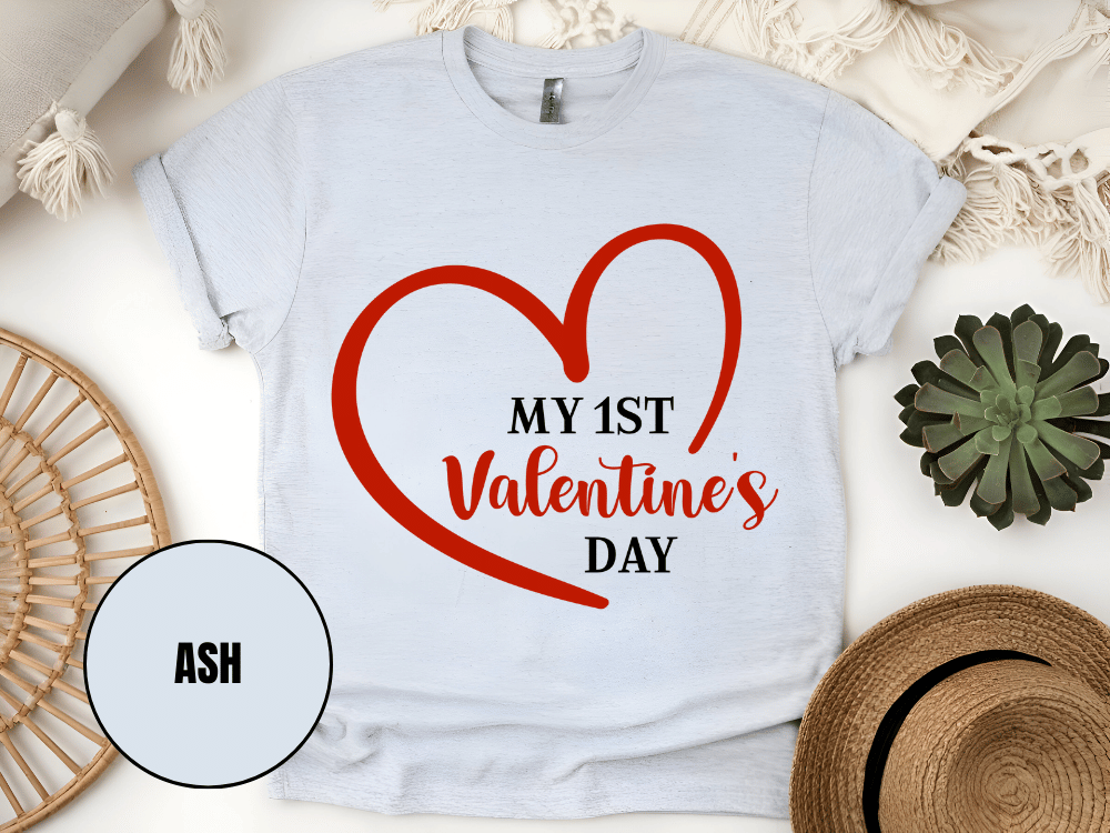 "My First Valentine's day" T-Shirt, (Gildan 5000) VD023