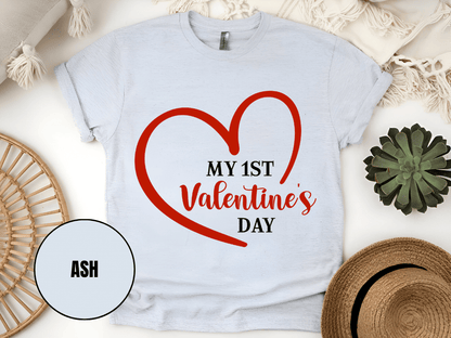 "My First Valentine's day" T-Shirt, (Gildan 5000) VD023