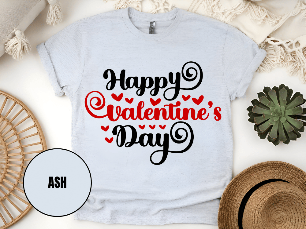 "Happy Valentine's day" T-Shirt, (Gildan 5000) VD008
