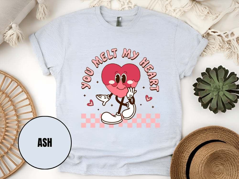 "You Melt My Heart, Valentine's Day" T-Shirt, (Gildan 5000) VD051