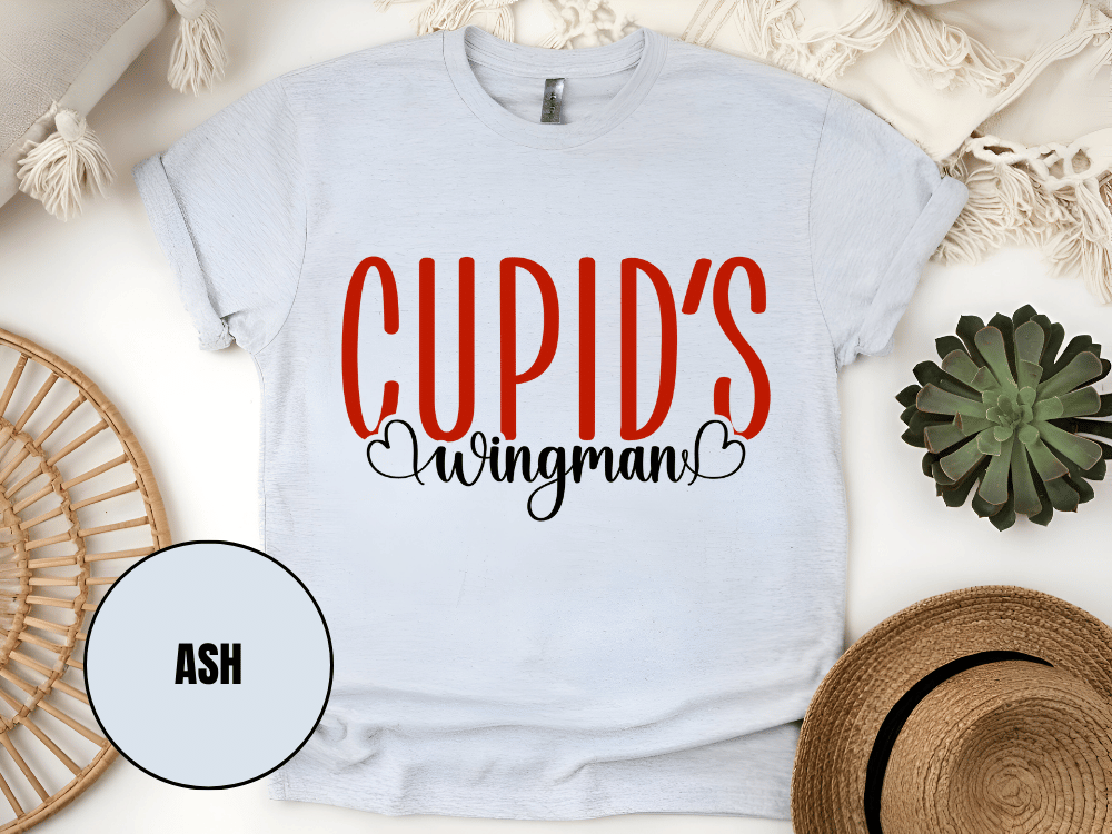 "Cupid's Wingman, Valentine's day" T-Shirt, (Gildan 5000) VD017