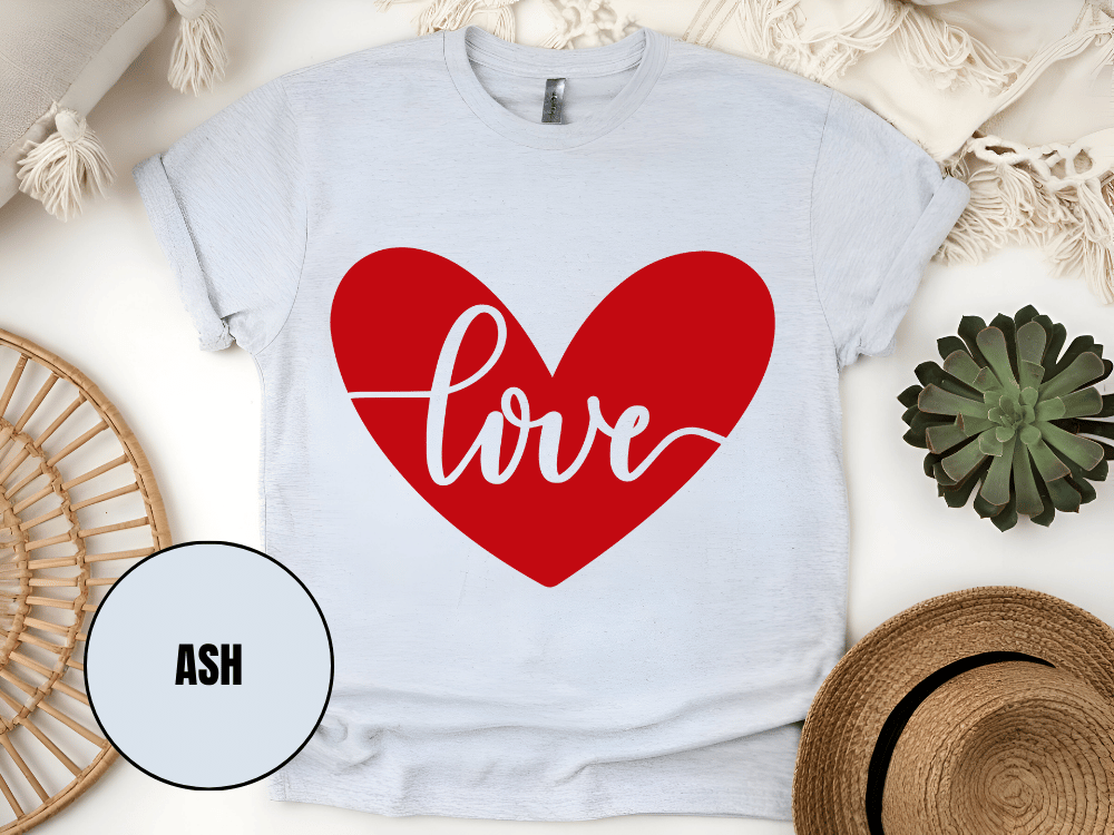 "Love, Valentine's Day" T-Shirt, (Gildan 5000) VD052