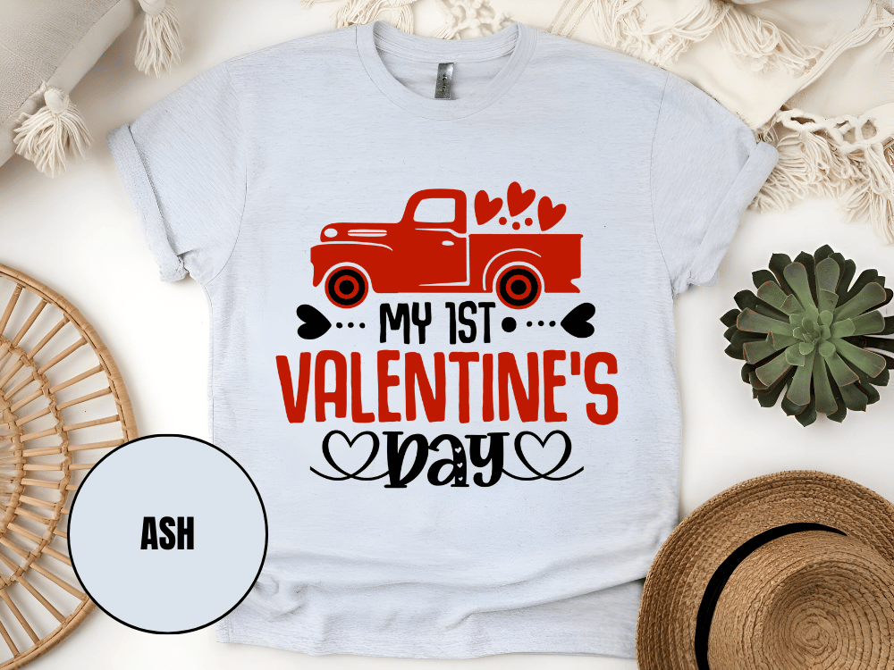 "My First Valentine's day" T-Shirt, (Gildan 5000) VD024
