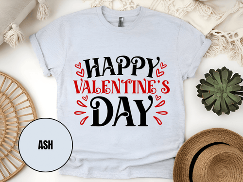 "Happy Valentine's day" T-Shirt, (Gildan 5000) VD004