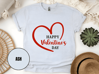 "Happy Valentine's day" T-Shirt, (Gildan 5000) VD019