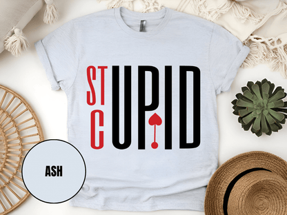 "Stupid Cupid, Valentine's Day" T-Shirt, (Gildan 5000) VD029