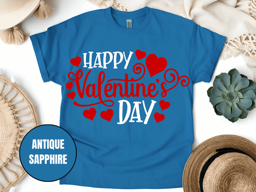 "Happy Valentine's day" T-Shirt, (Gildan 5000) VD007