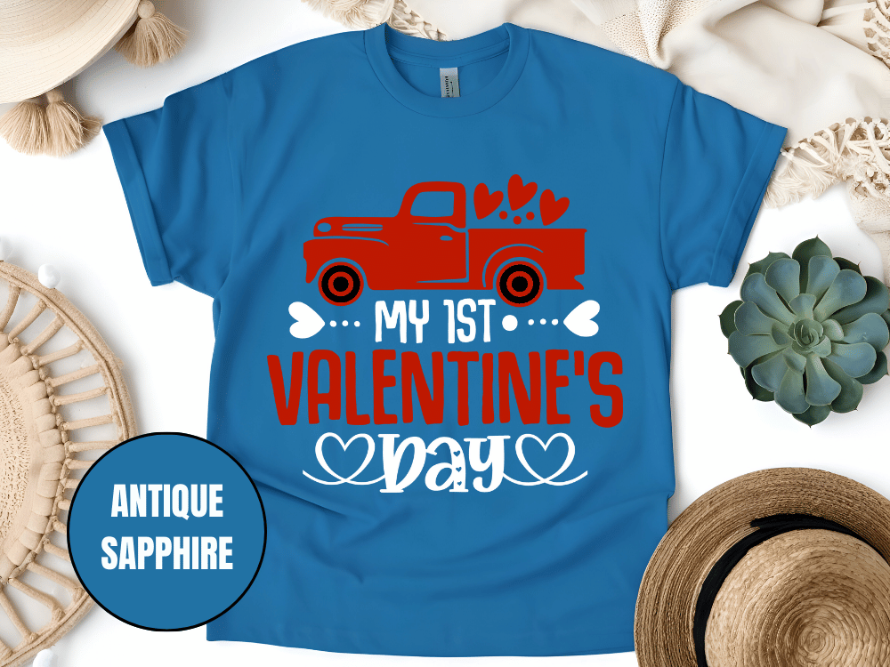 "My First Valentine's day" T-Shirt, (Gildan 5000) VD024