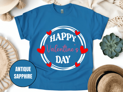 "Happy Valentine's Day" T-Shirt, (Gildan 5000) VD064