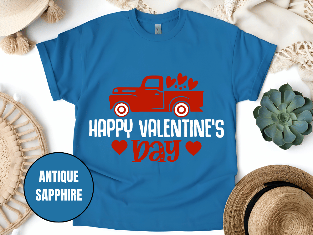 "Hugs Kisses and Valentine Wishes,Valentine's day" T-Shirt, (Gildan 5000) VD021