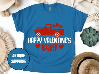 "Hugs Kisses and Valentine Wishes,Valentine's day" T-Shirt, (Gildan 5000) VD021