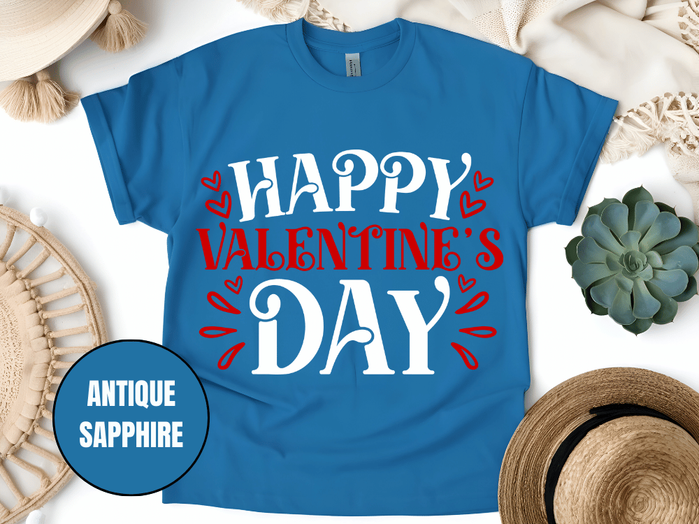 "Happy Valentine's day" T-Shirt, (Gildan 5000) VD004