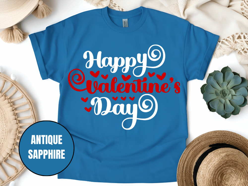 "Happy Valentine's day" T-Shirt, (Gildan 5000) VD008