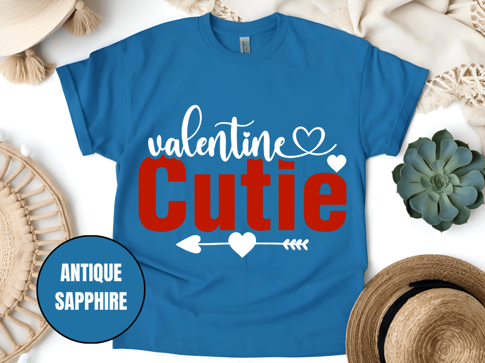 "Valentine Cutie, Valentine's Day" T-Shirt, (Gildan 5000) VD028