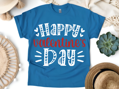 "Happy Valentine's day" T-Shirt, (Gildan 5000) VD001