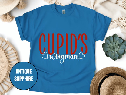"Cupid's Wingman, Valentine's day" T-Shirt, (Gildan 5000) VD017