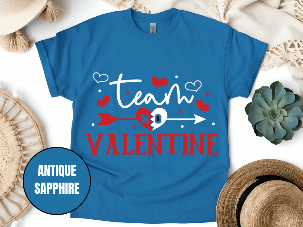 "Team Valentine, Valentine's Day" T-Shirt, (Gildan 5000) VD031