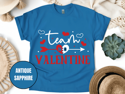 "Team Valentine, Valentine's Day" T-Shirt, (Gildan 5000) VD031