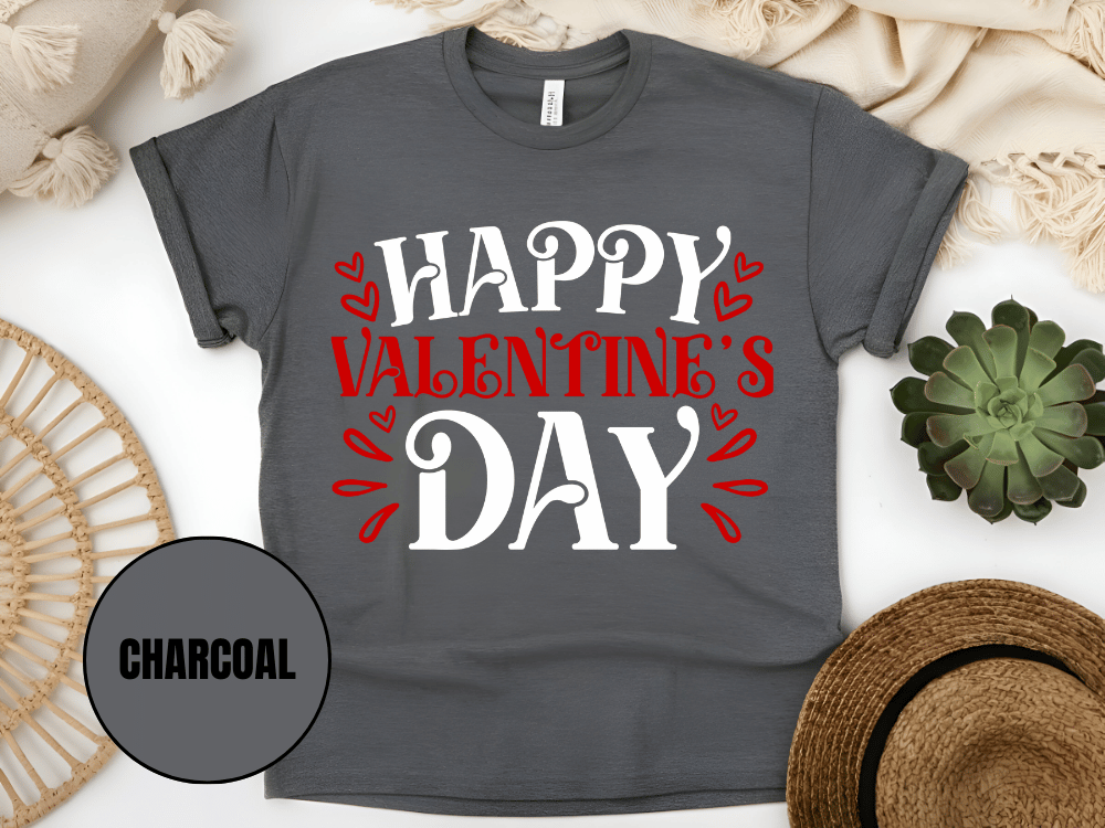 "Happy Valentine's day" T-Shirt, (Gildan 5000) VD004