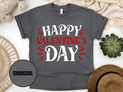"Happy Valentine's day" T-Shirt, (Gildan 5000) VD004