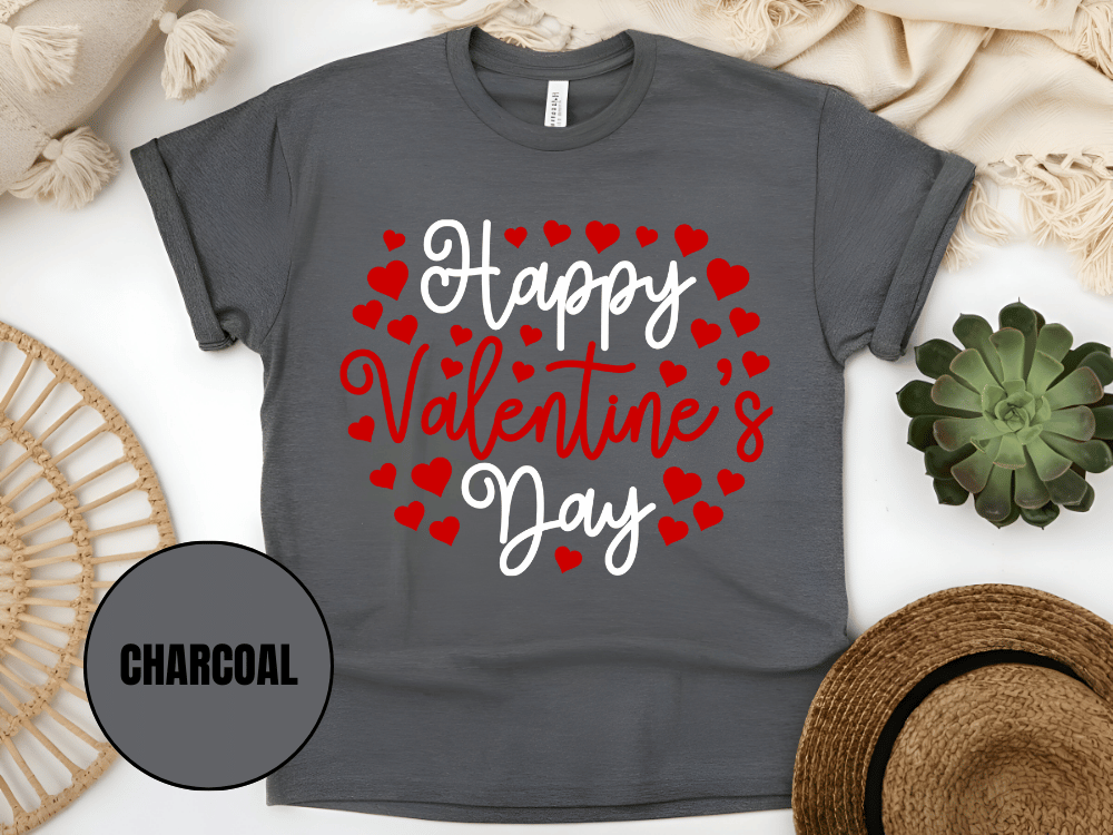 "Happy Valentine's day" T-Shirt, (Gildan 5000) VD010
