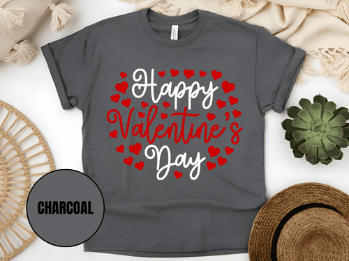 "Happy Valentine's day" T-Shirt, (Gildan 5000) VD010