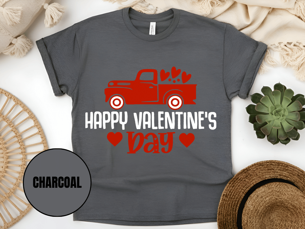 "Hugs Kisses and Valentine Wishes,Valentine's day" T-Shirt, (Gildan 5000) VD021