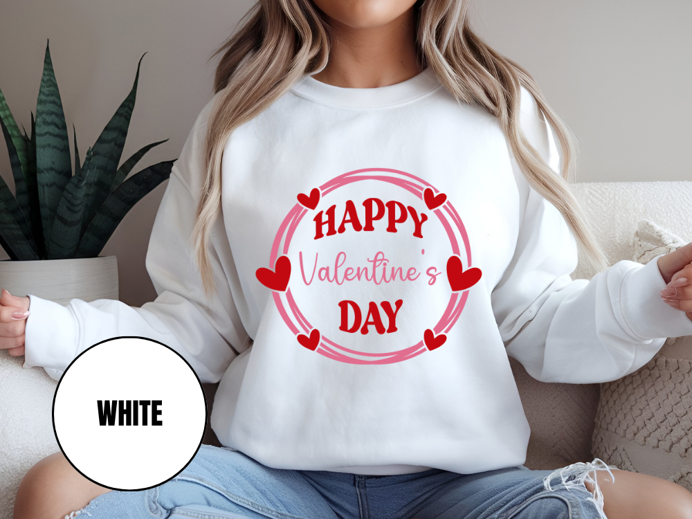 "Happy Valentine's Day" Valentine's Day (Gildan 18000) VD064