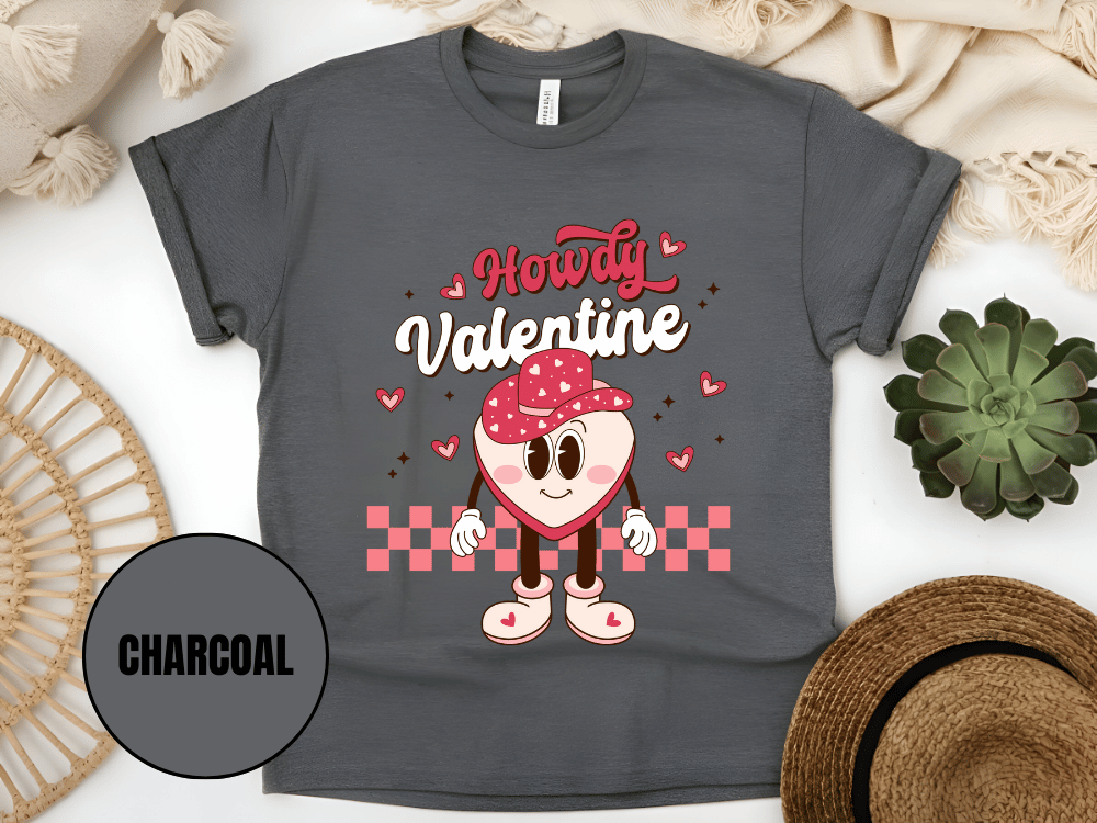 "Howdy Valentine, Valentine's Day" T-Shirt, (Gildan 5000) VD043