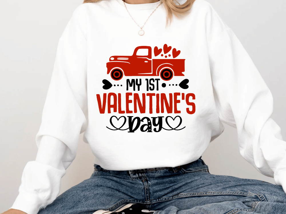 "My First Valentine's Day" Valentine's Day (Comfort Color) VDS024