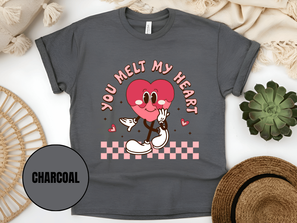 "You Melt My Heart, Valentine's Day" T-Shirt, (Gildan 5000) VD051