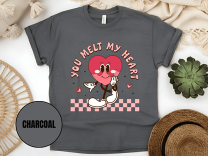 "You Melt My Heart, Valentine's Day" T-Shirt, (Gildan 5000) VD051