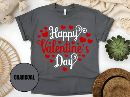 "Happy Valentine's day" T-Shirt, (Gildan 5000) VD002