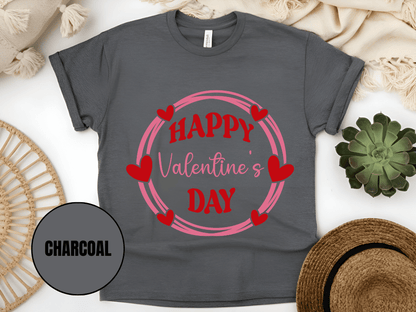 "Happy Valentine's Day" T-Shirt, (Gildan 5000) VD064