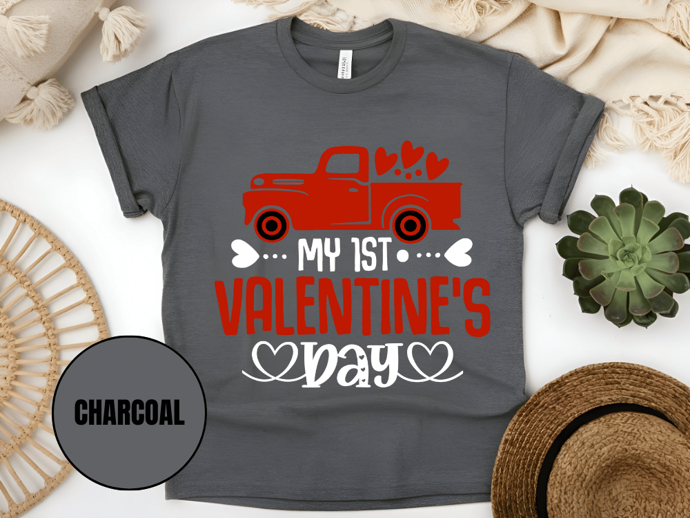 "My First Valentine's day" T-Shirt, (Gildan 5000) VD024