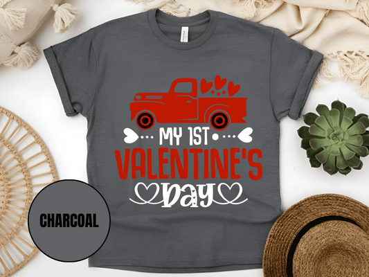 "My First Valentine's day" T-Shirt, (Gildan 5000) VD024
