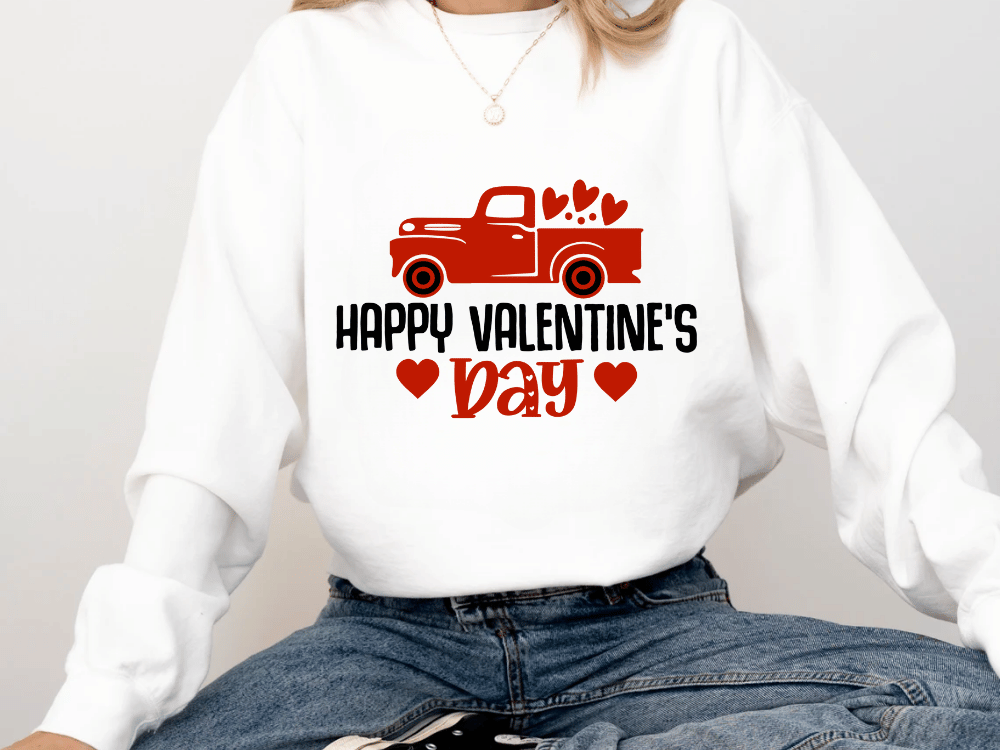 "Happy Valentine's Day" Valentine's Day (Comfort Color) VDS020