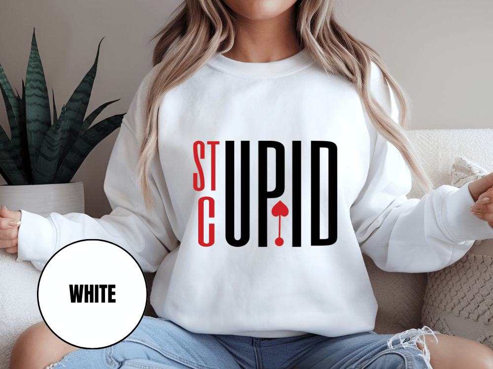 "Stupid Cupid", Valentine's Day (Gildan 18000) VD029