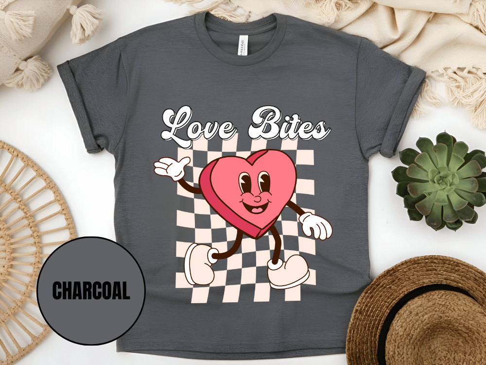 "Love Bites , Valentine's Day" T-Shirt, (Gildan 5000) VD046