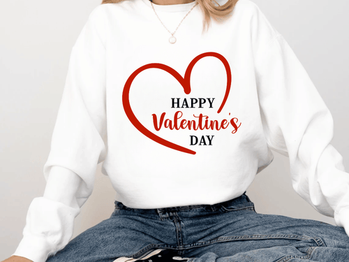 "Happy Valentine's Day" Valentine's Day (Comfort Color) VDS019