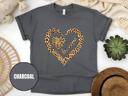 "Be Mine Leopard Design" T-Shirt, (Gildan 5000) VD068