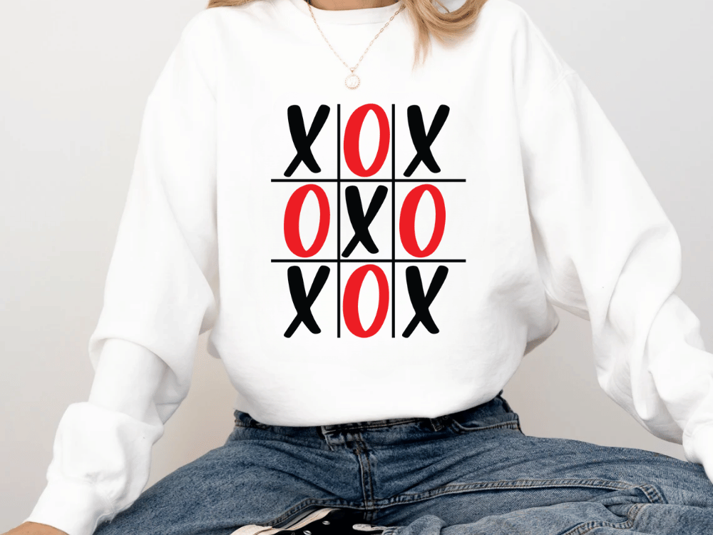 "XOXOXO Valentine's Day" Valentine's Day (Comfort Color) VDS015