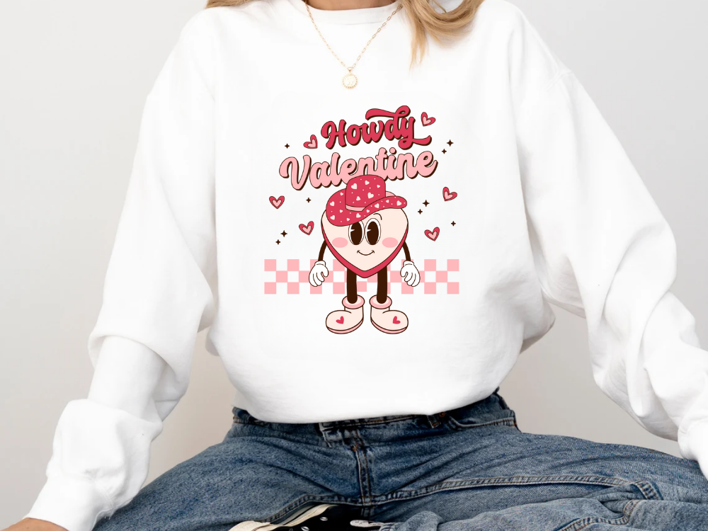 "Howdy Valentine" Valentine's Day (Comfort Color) VDS043