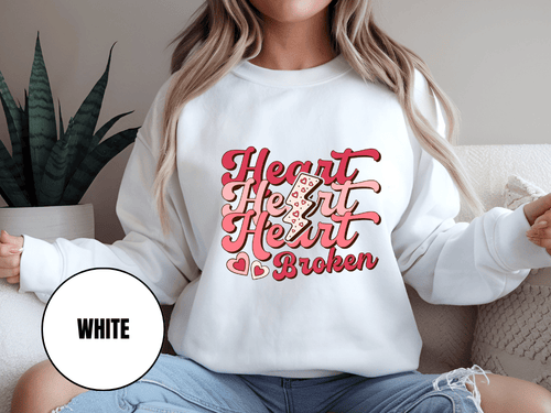 "Heart Heart heart Broken", Valentine's Day (Gildan 18000) VD041
