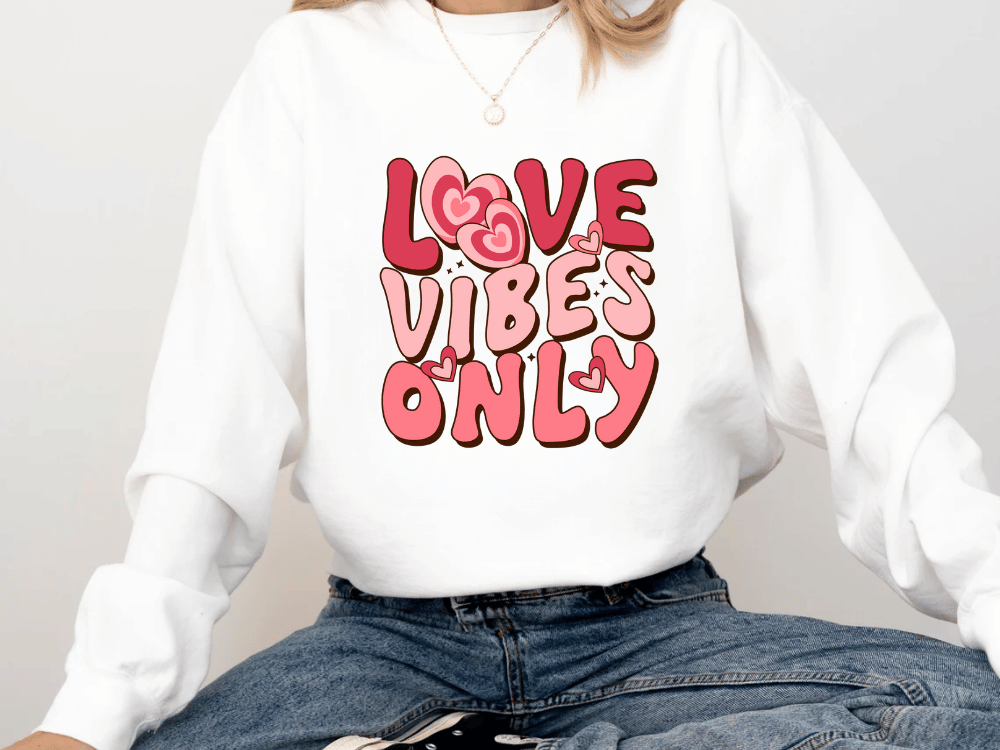 "Love Vibes Only" Valentine's Day (Comfort Color) VDS047
