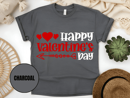 "Happy Valentine's day" T-Shirt, (Gildan 5000) VD009