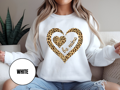 "Be Mine Leopard Design" Valentine's Day (Gildan 18000) VD067