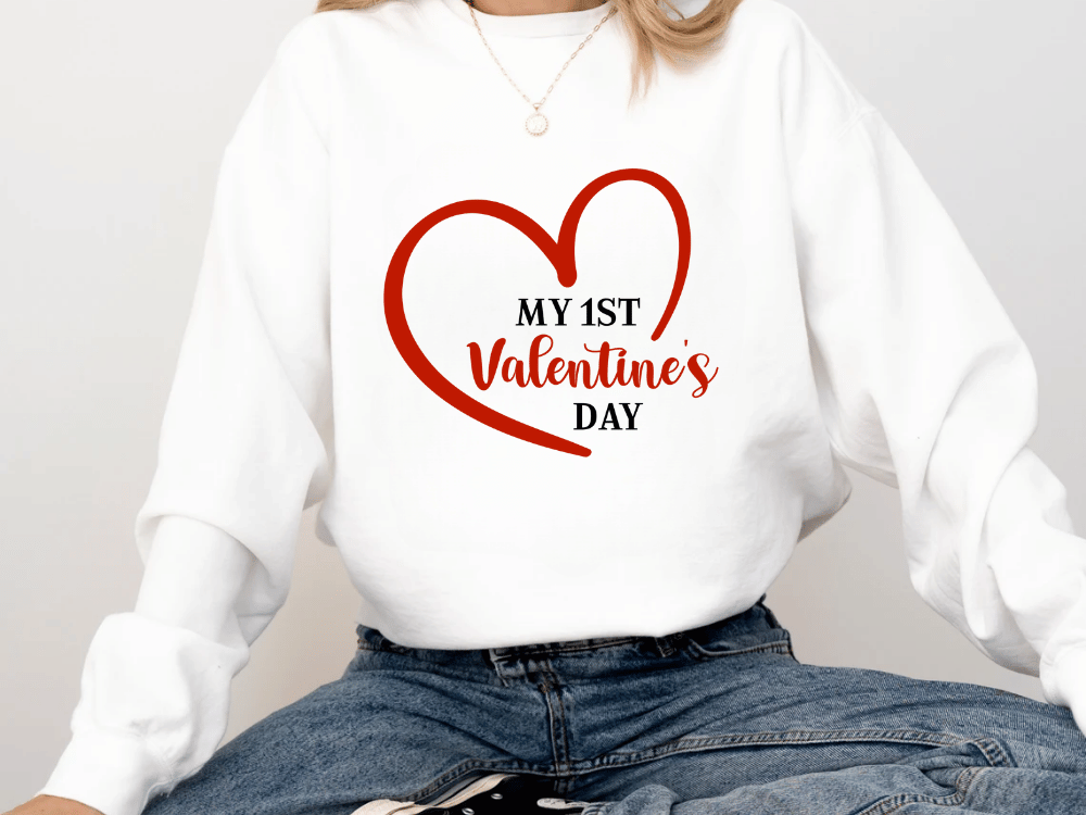 "My First Valentine's Day" Valentine's Day (Comfort Color) VDS023